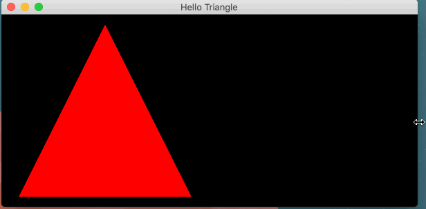 wobbly red triangle